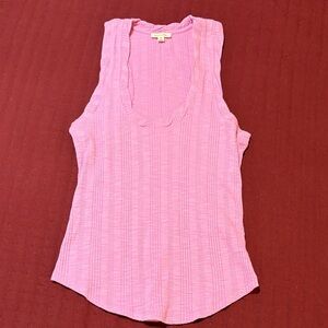 Pilcro Women’s Pink Textured Tank Top Size XS